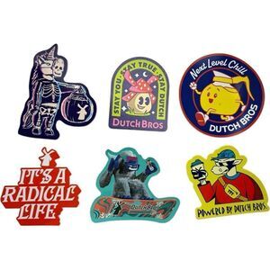 Dutch Brothers Stickers Lot of 6 - Lot #6